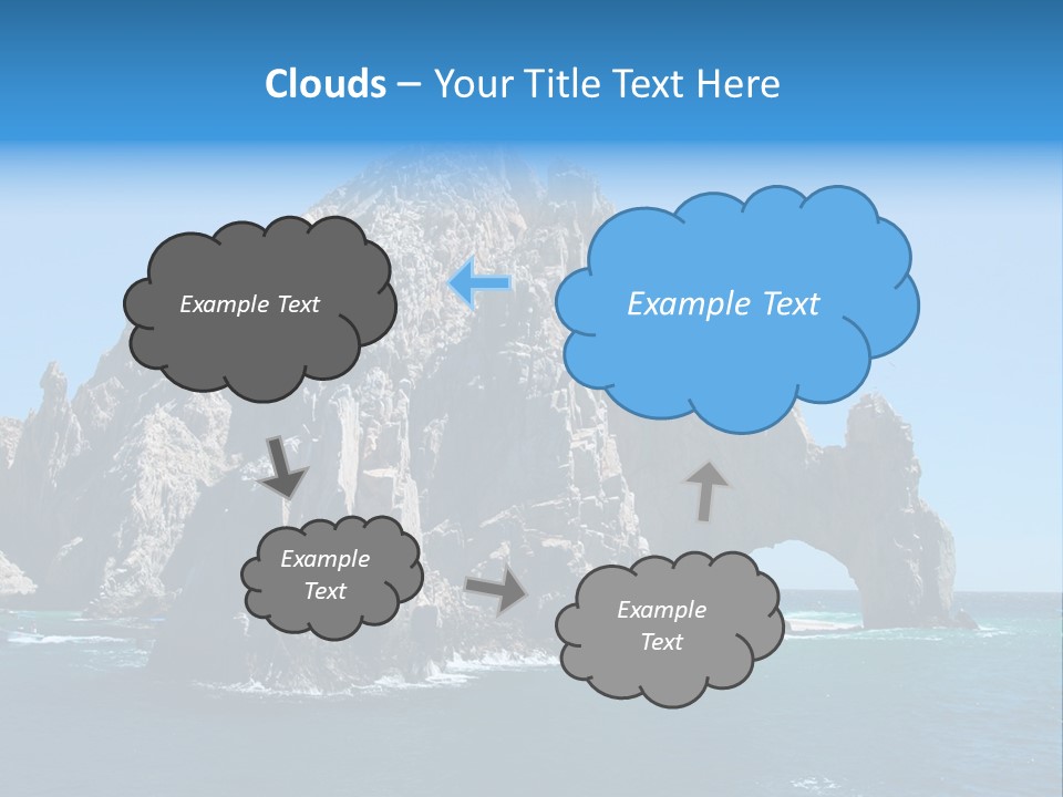 The Famous Los Arcos Rock In Cabo San Lucas, Mexico. PowerPoint Template