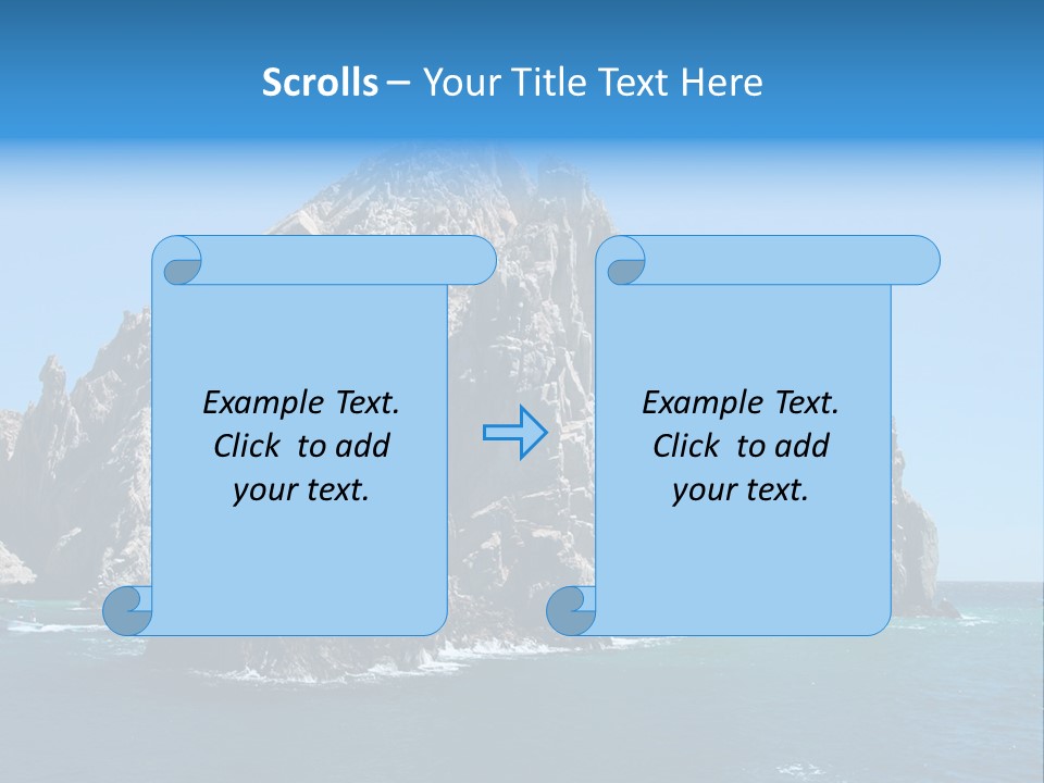 The Famous Los Arcos Rock In Cabo San Lucas, Mexico. PowerPoint Template