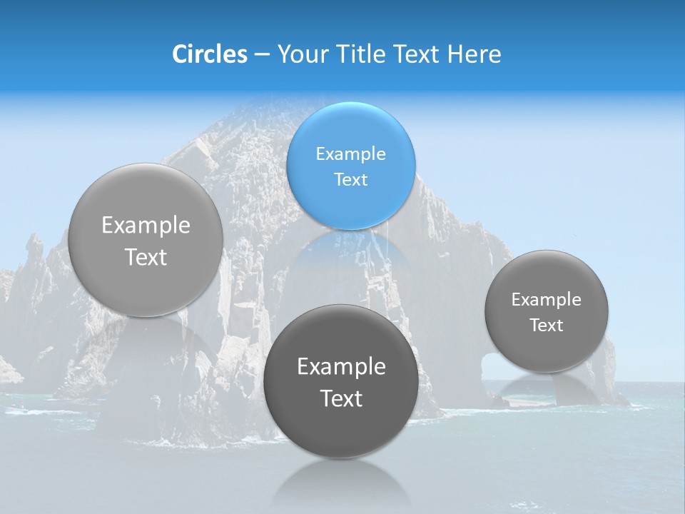 The Famous Los Arcos Rock In Cabo San Lucas, Mexico. PowerPoint Template