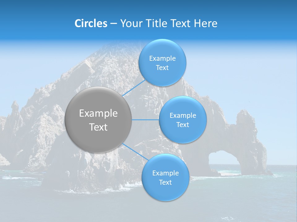 The Famous Los Arcos Rock In Cabo San Lucas, Mexico. PowerPoint Template