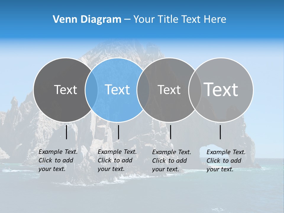 The Famous Los Arcos Rock In Cabo San Lucas, Mexico. PowerPoint Template