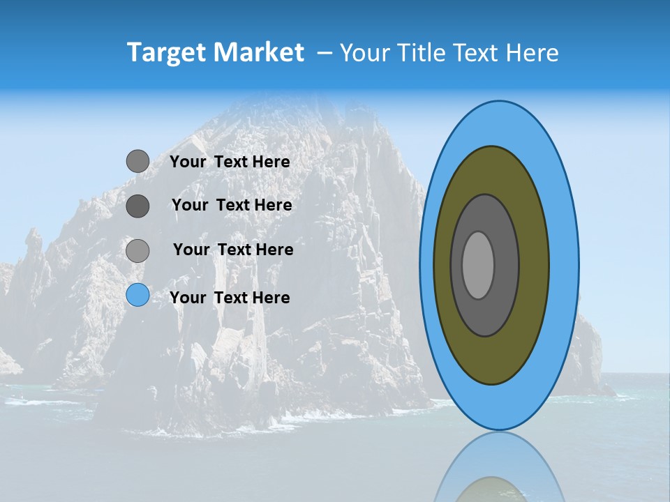 The Famous Los Arcos Rock In Cabo San Lucas, Mexico. PowerPoint Template