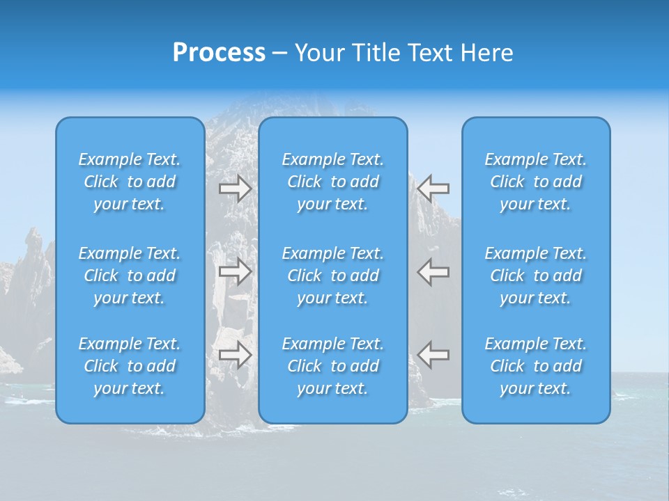 The Famous Los Arcos Rock In Cabo San Lucas, Mexico. PowerPoint Template