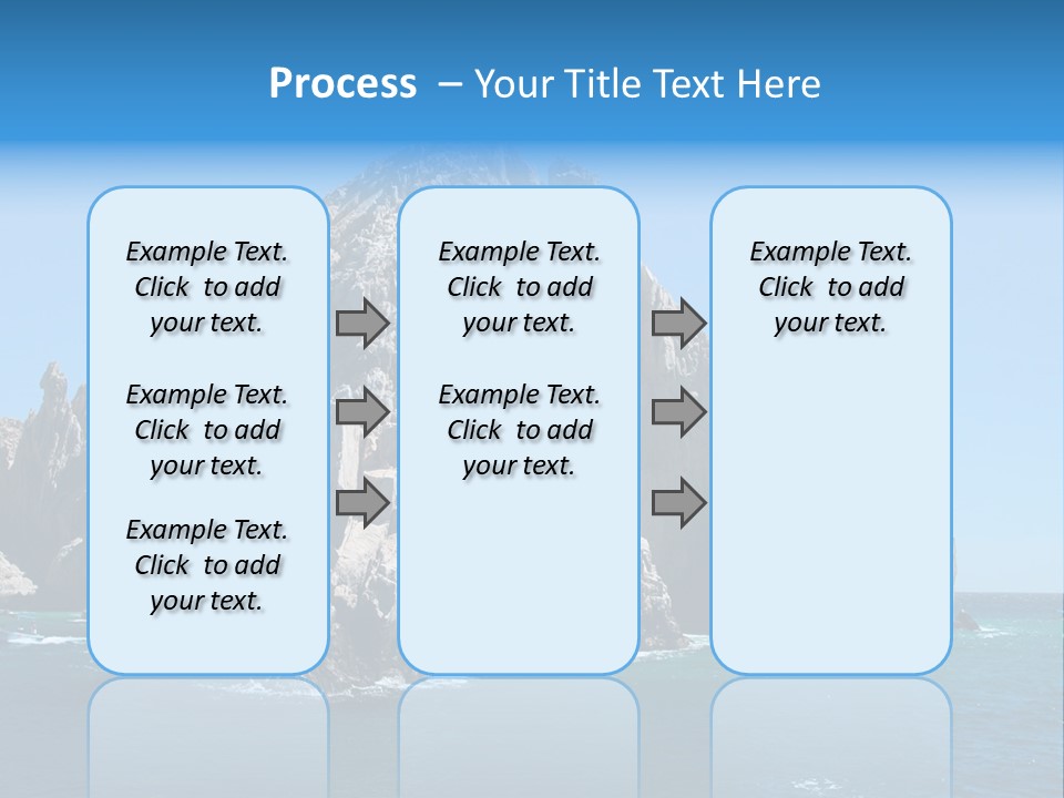 The Famous Los Arcos Rock In Cabo San Lucas, Mexico. PowerPoint Template
