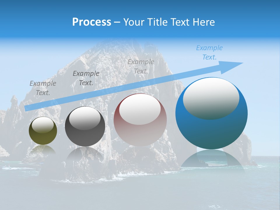 The Famous Los Arcos Rock In Cabo San Lucas, Mexico. PowerPoint Template