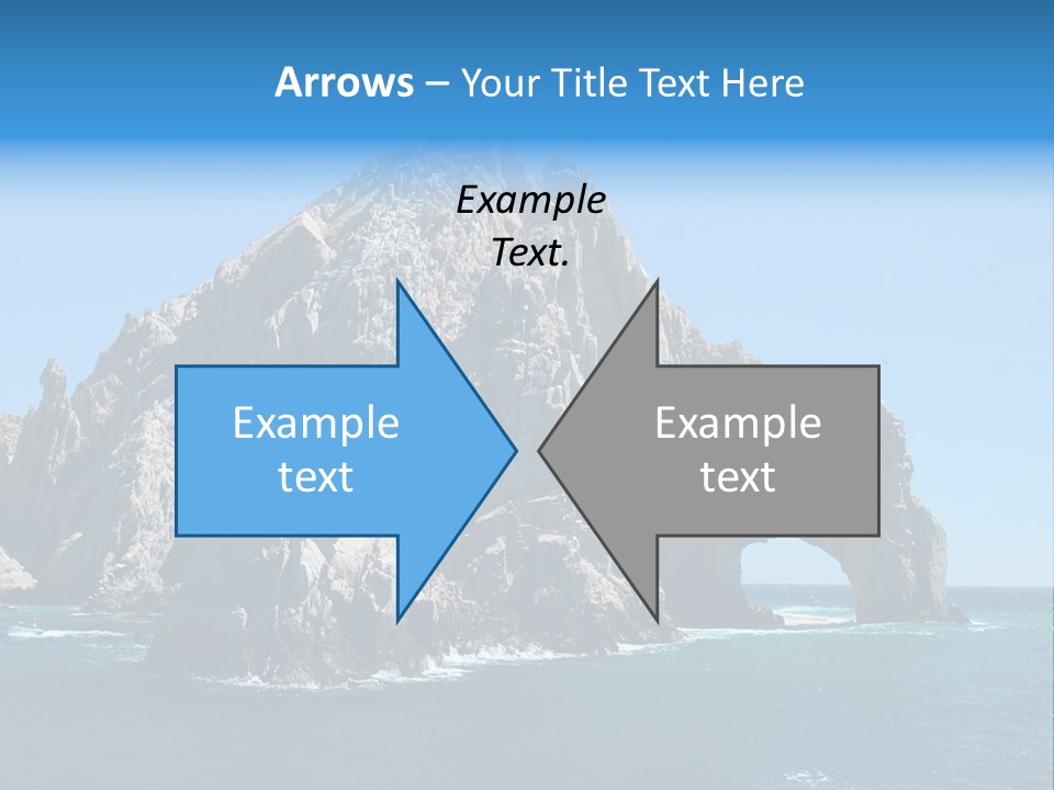 The Famous Los Arcos Rock In Cabo San Lucas, Mexico. PowerPoint Template