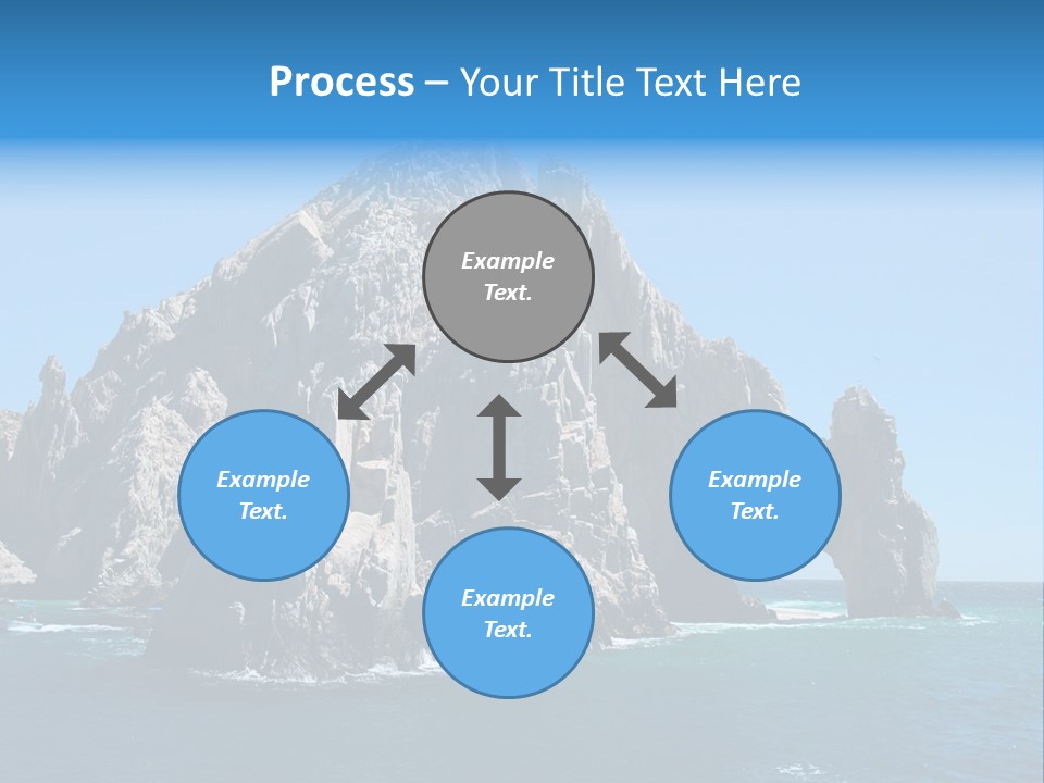 The Famous Los Arcos Rock In Cabo San Lucas, Mexico. PowerPoint Template