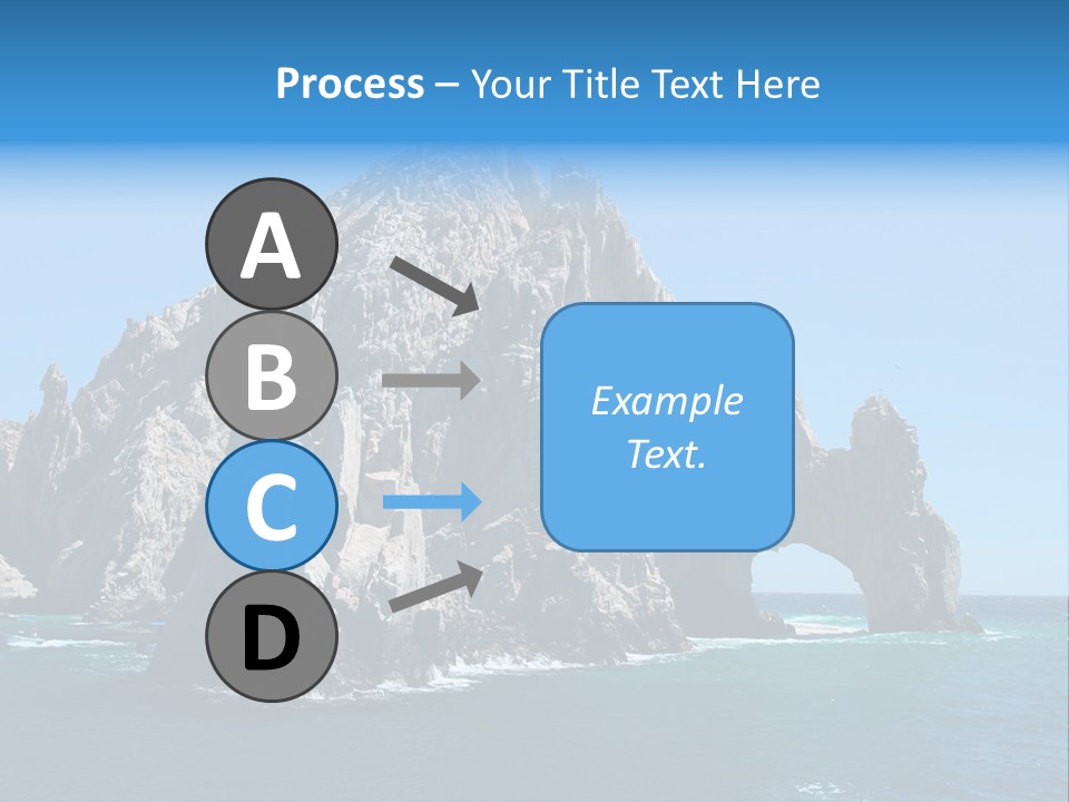 The Famous Los Arcos Rock In Cabo San Lucas, Mexico. PowerPoint Template