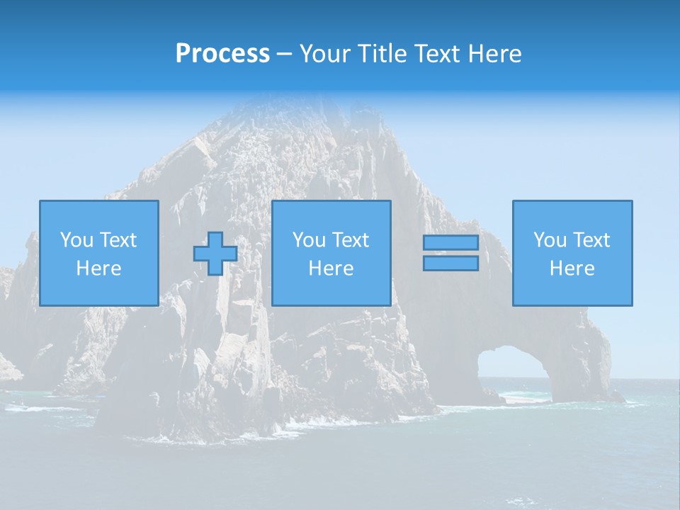 The Famous Los Arcos Rock In Cabo San Lucas, Mexico. PowerPoint Template