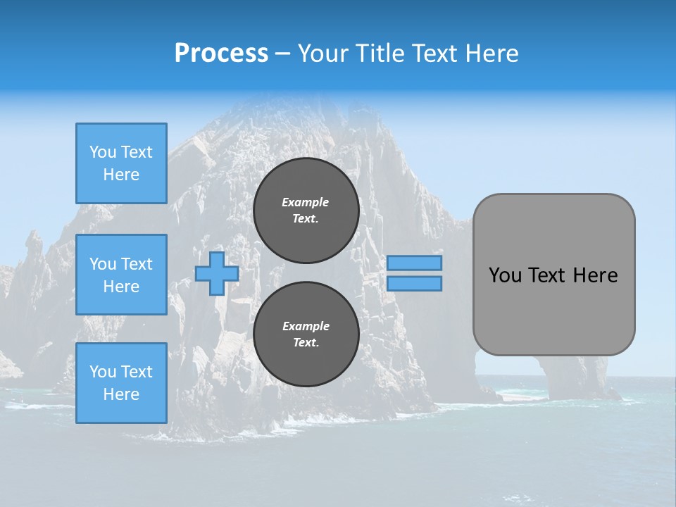 The Famous Los Arcos Rock In Cabo San Lucas, Mexico. PowerPoint Template
