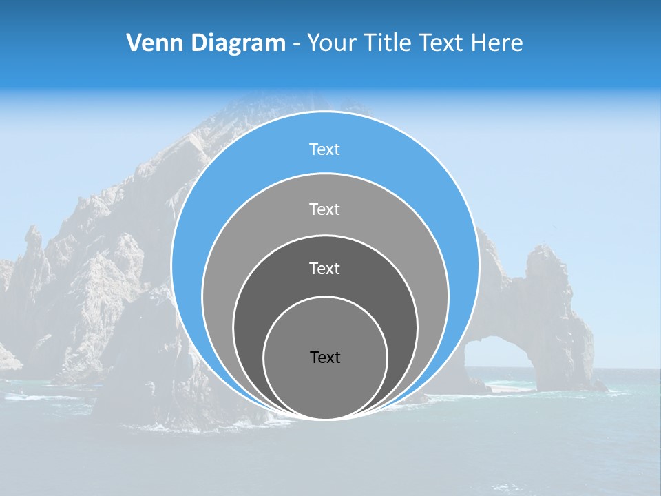 The Famous Los Arcos Rock In Cabo San Lucas, Mexico. PowerPoint Template