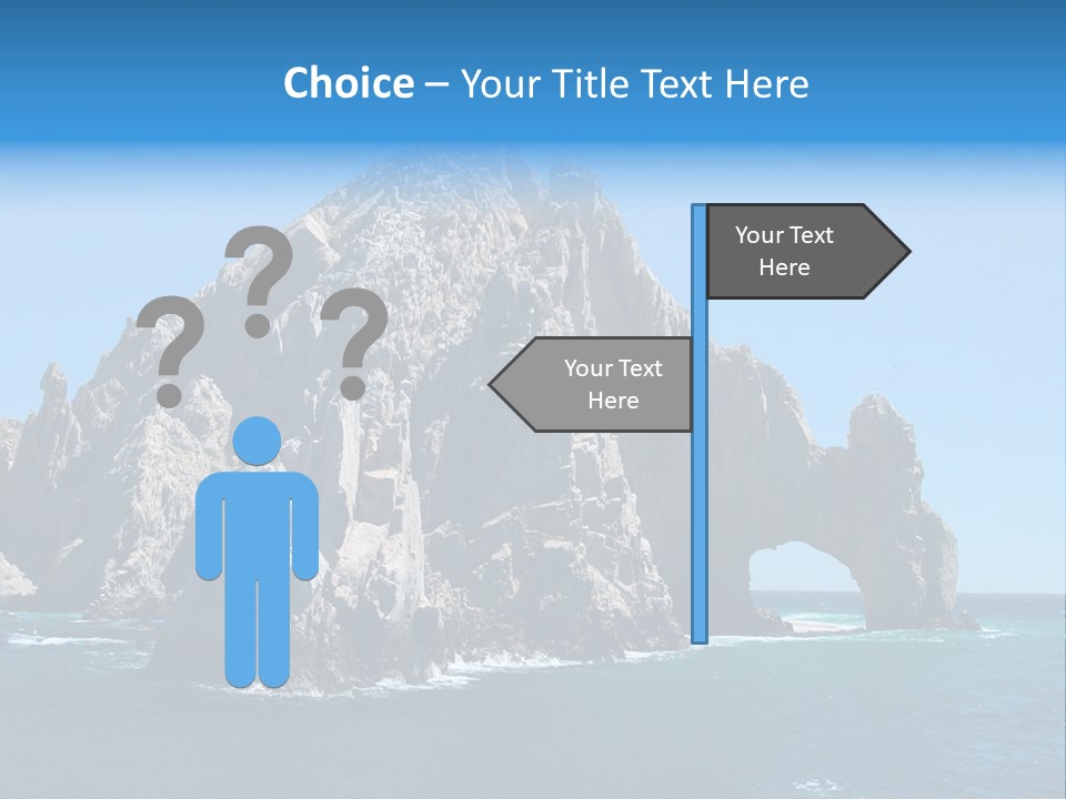 The Famous Los Arcos Rock In Cabo San Lucas, Mexico. PowerPoint Template