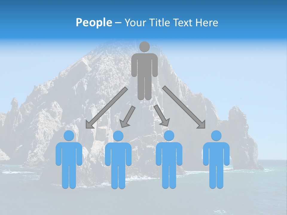 The Famous Los Arcos Rock In Cabo San Lucas, Mexico. PowerPoint Template