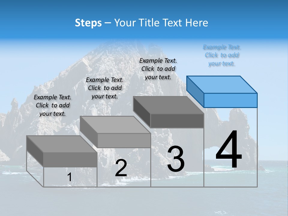 The Famous Los Arcos Rock In Cabo San Lucas, Mexico. PowerPoint Template
