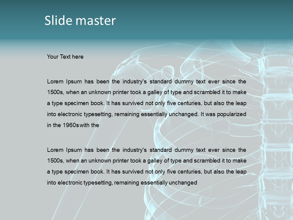 3D Shoulder PowerPoint Template