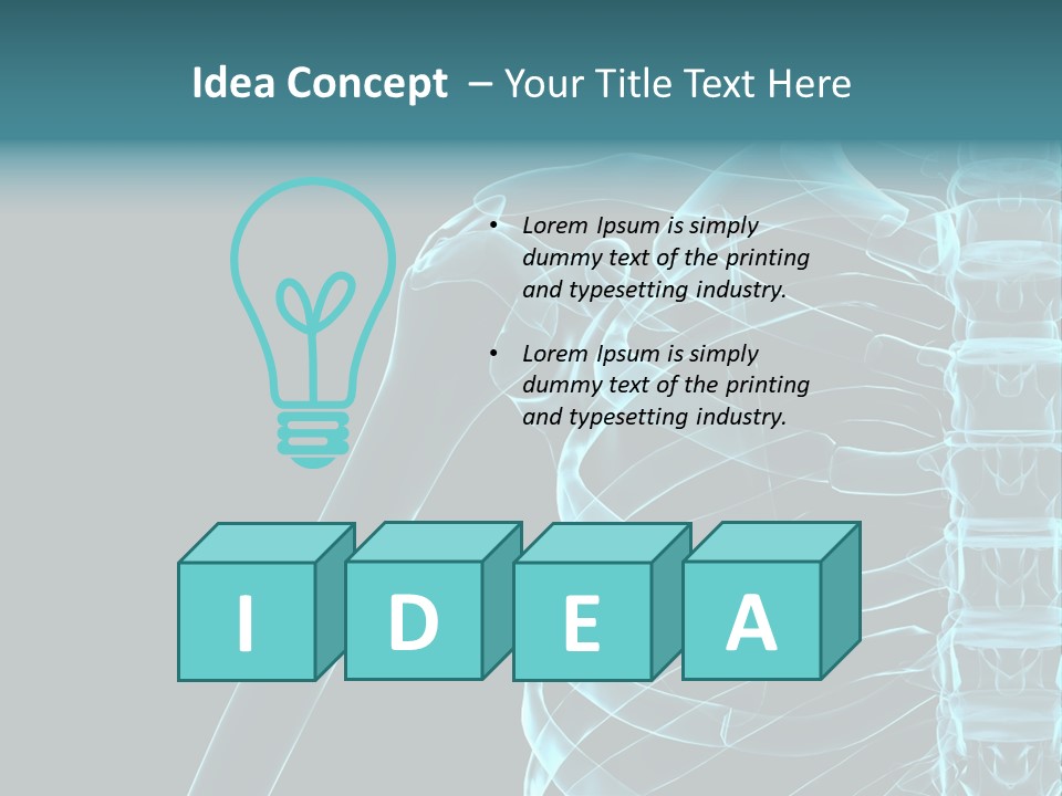 3D Shoulder PowerPoint Template