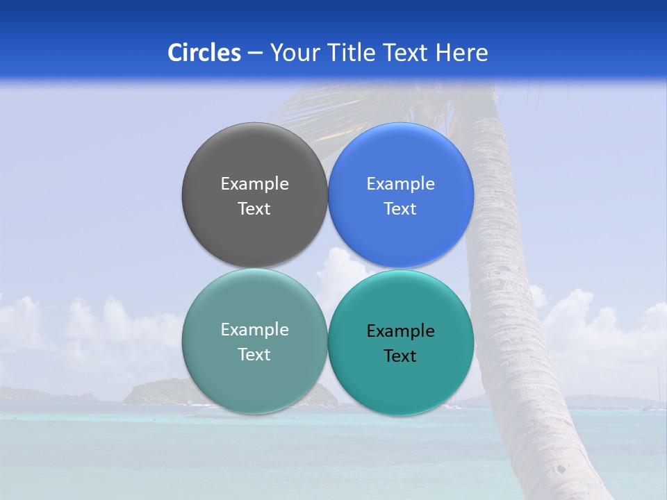 A Palm Tree Sitting On Top Of A Sandy Beach PowerPoint Template