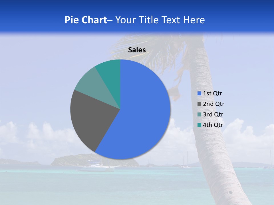 A Palm Tree Sitting On Top Of A Sandy Beach PowerPoint Template