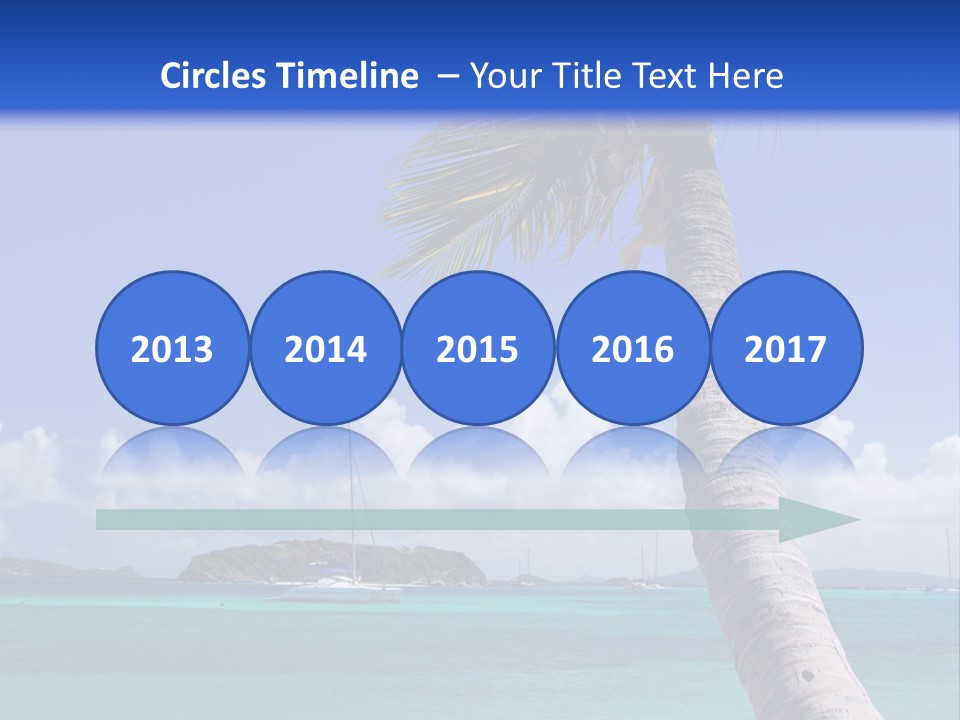 A Palm Tree Sitting On Top Of A Sandy Beach PowerPoint Template