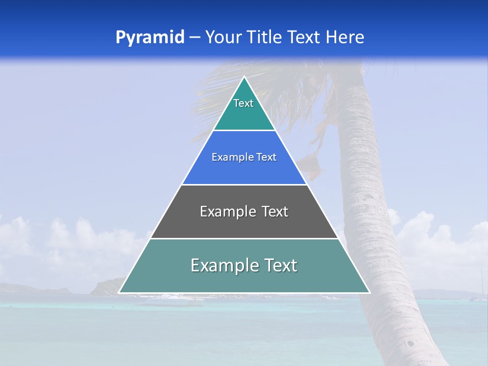 A Palm Tree Sitting On Top Of A Sandy Beach PowerPoint Template