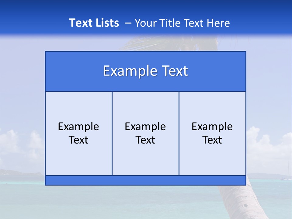 A Palm Tree Sitting On Top Of A Sandy Beach PowerPoint Template