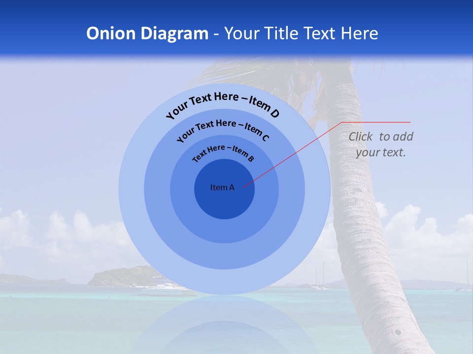 A Palm Tree Sitting On Top Of A Sandy Beach PowerPoint Template