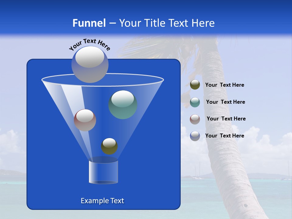 A Palm Tree Sitting On Top Of A Sandy Beach PowerPoint Template