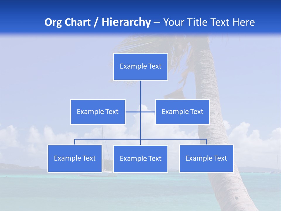 A Palm Tree Sitting On Top Of A Sandy Beach PowerPoint Template