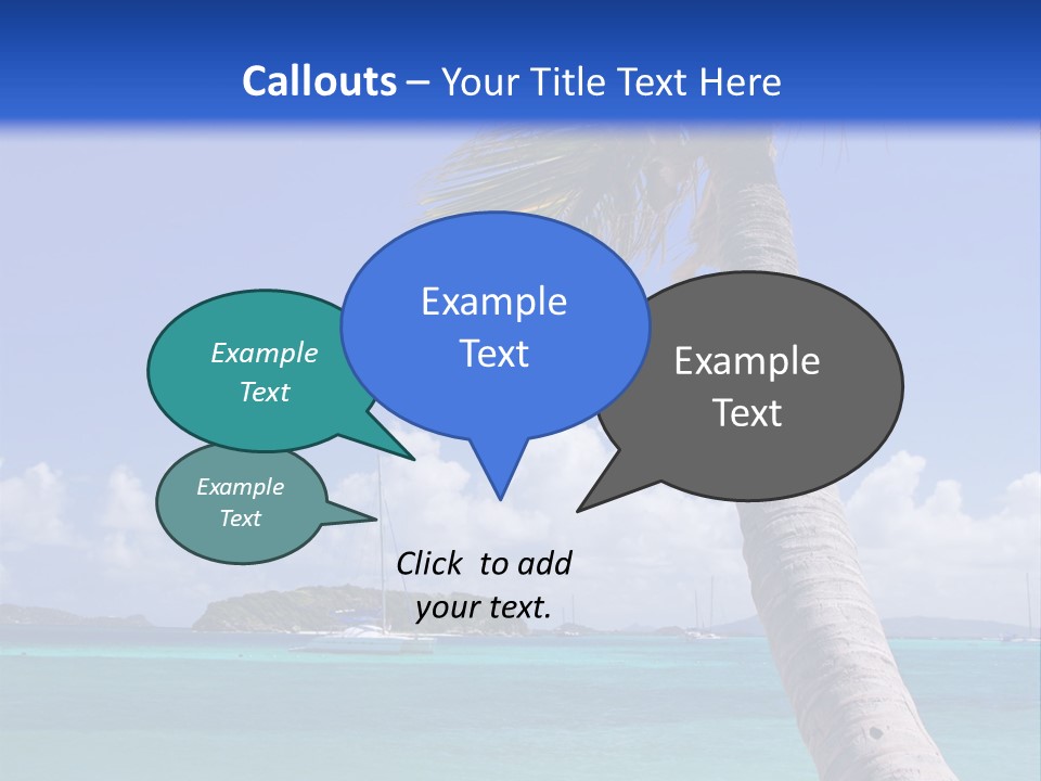 A Palm Tree Sitting On Top Of A Sandy Beach PowerPoint Template