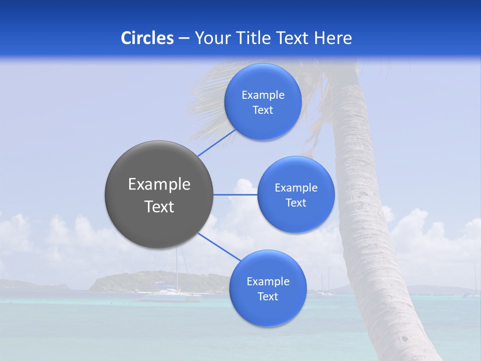 A Palm Tree Sitting On Top Of A Sandy Beach PowerPoint Template