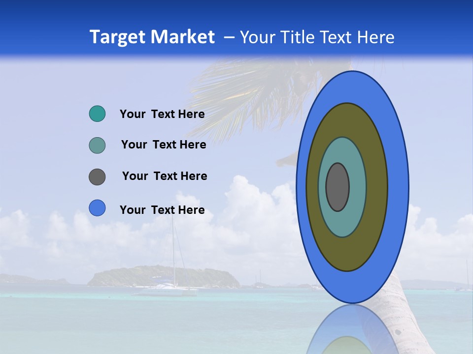 A Palm Tree Sitting On Top Of A Sandy Beach PowerPoint Template