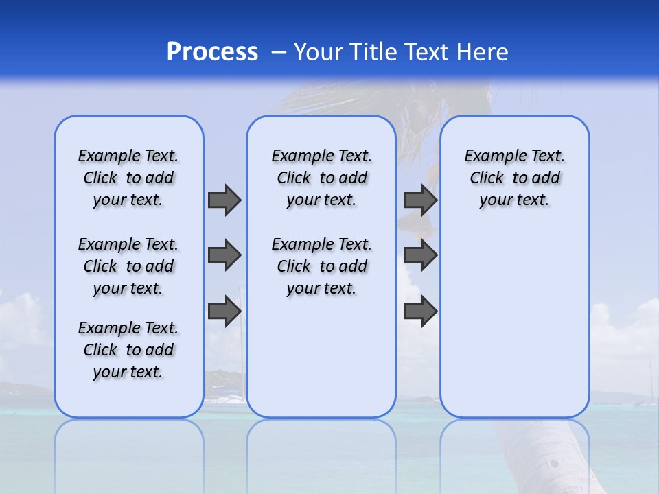 A Palm Tree Sitting On Top Of A Sandy Beach PowerPoint Template
