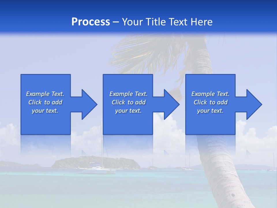 A Palm Tree Sitting On Top Of A Sandy Beach PowerPoint Template