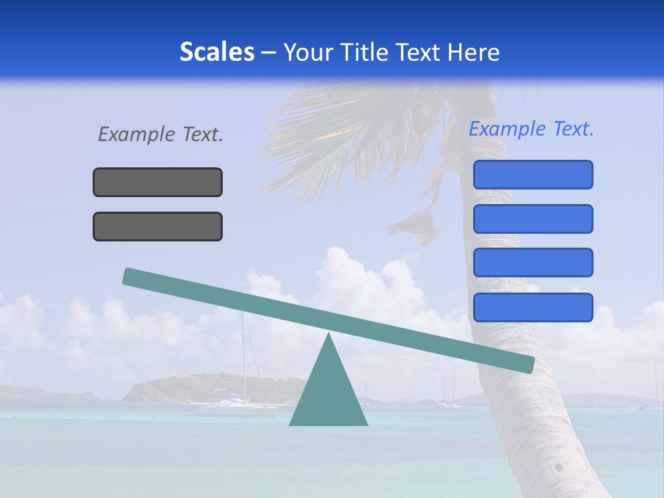 A Palm Tree Sitting On Top Of A Sandy Beach PowerPoint Template