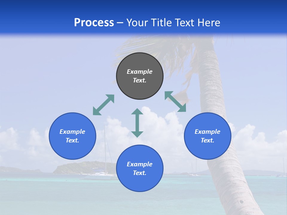 A Palm Tree Sitting On Top Of A Sandy Beach PowerPoint Template