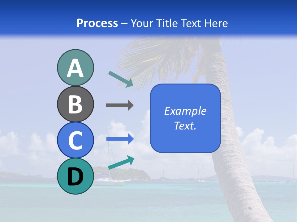 A Palm Tree Sitting On Top Of A Sandy Beach PowerPoint Template