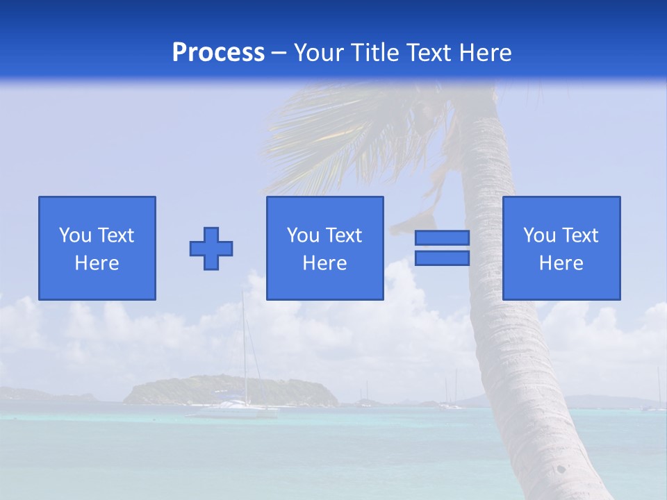 A Palm Tree Sitting On Top Of A Sandy Beach PowerPoint Template