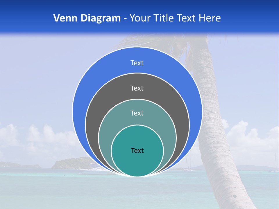 A Palm Tree Sitting On Top Of A Sandy Beach PowerPoint Template