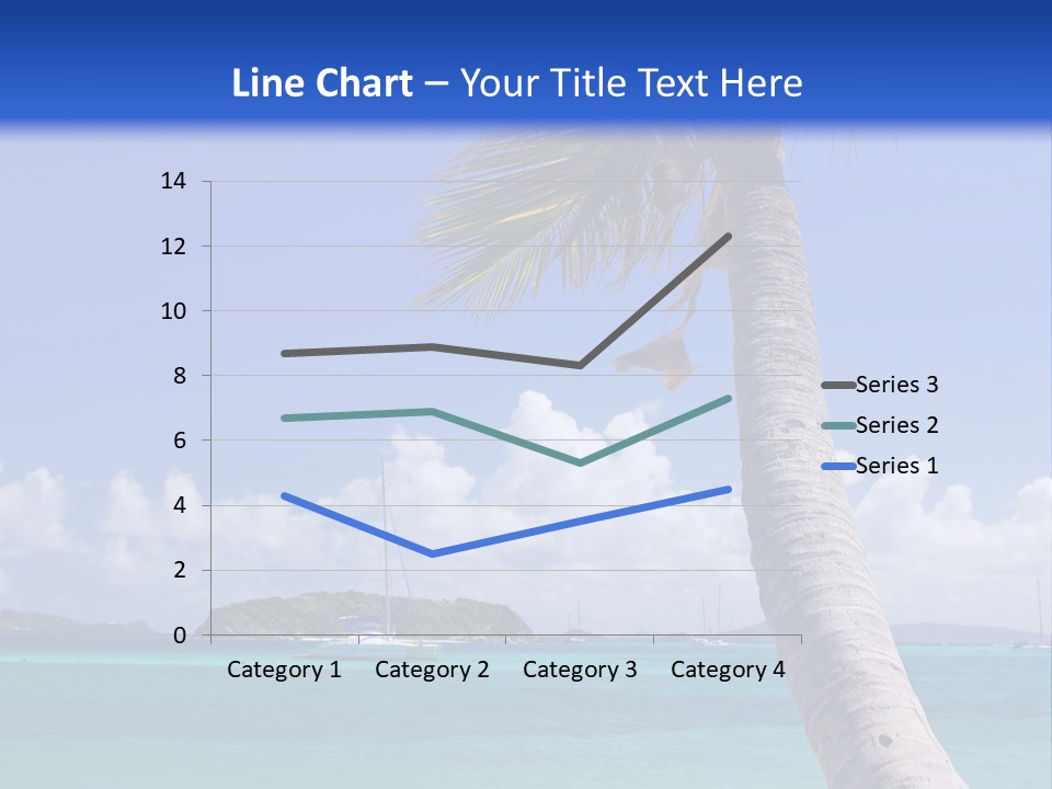 A Palm Tree Sitting On Top Of A Sandy Beach PowerPoint Template