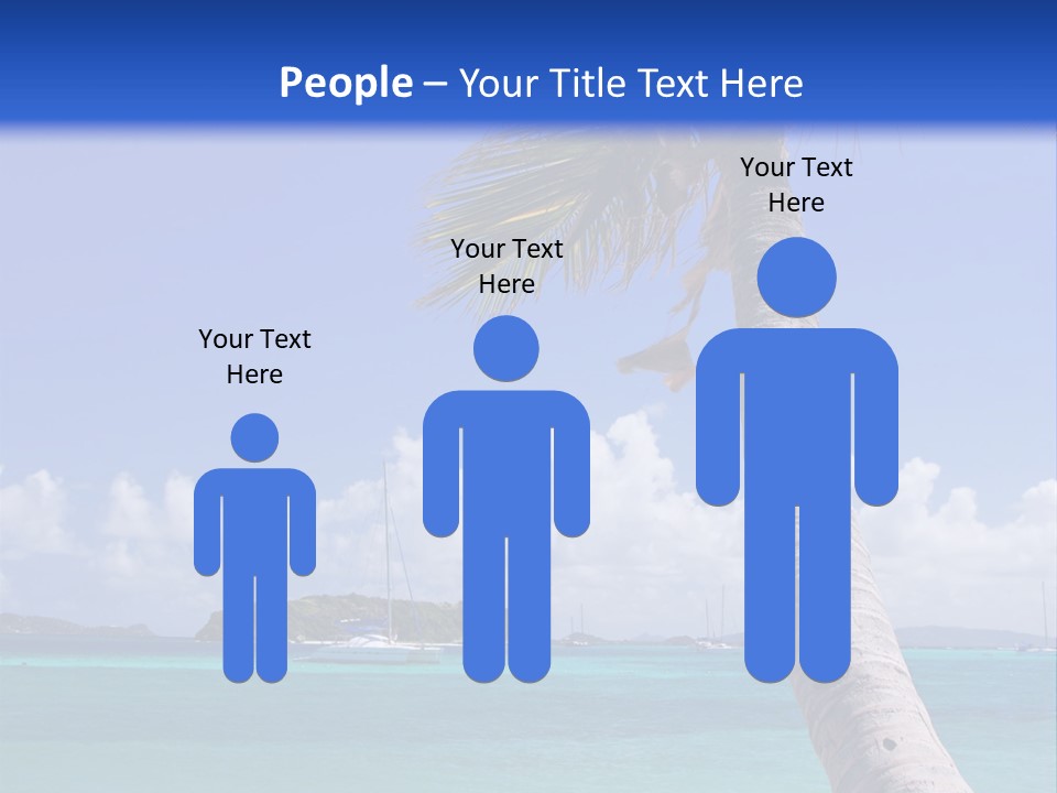 A Palm Tree Sitting On Top Of A Sandy Beach PowerPoint Template