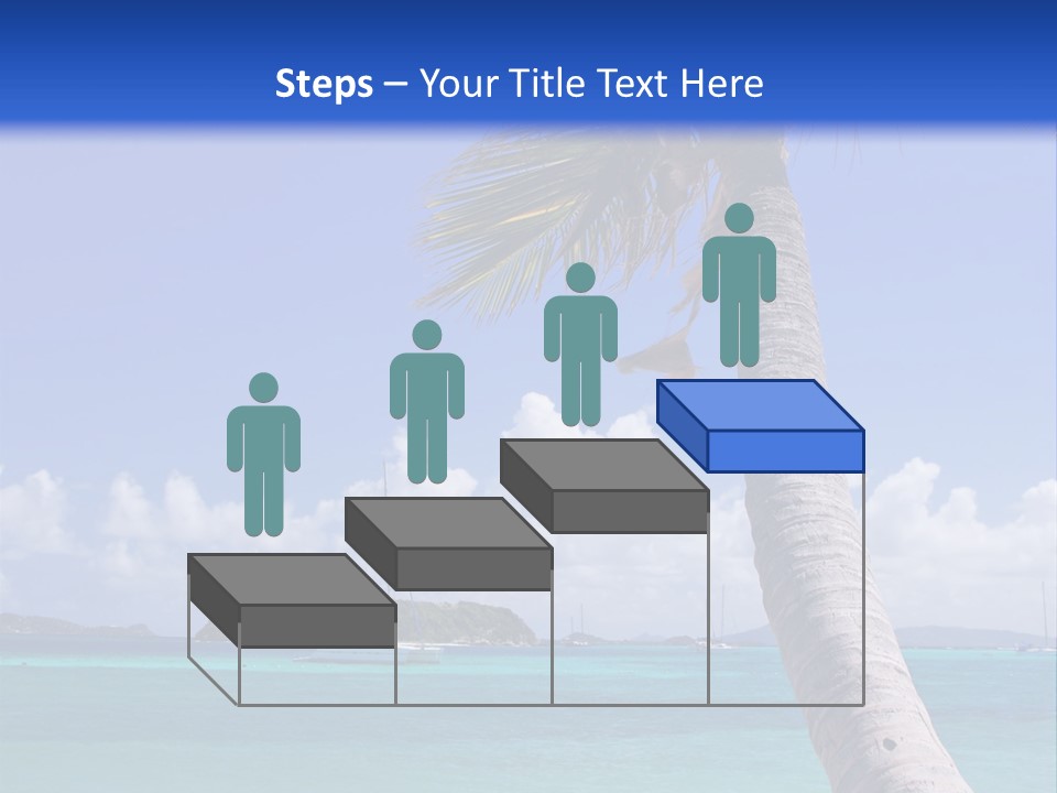 A Palm Tree Sitting On Top Of A Sandy Beach PowerPoint Template