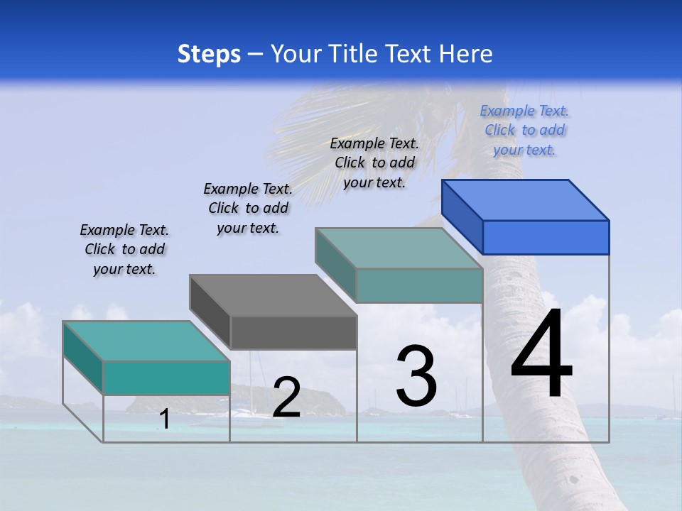 A Palm Tree Sitting On Top Of A Sandy Beach PowerPoint Template