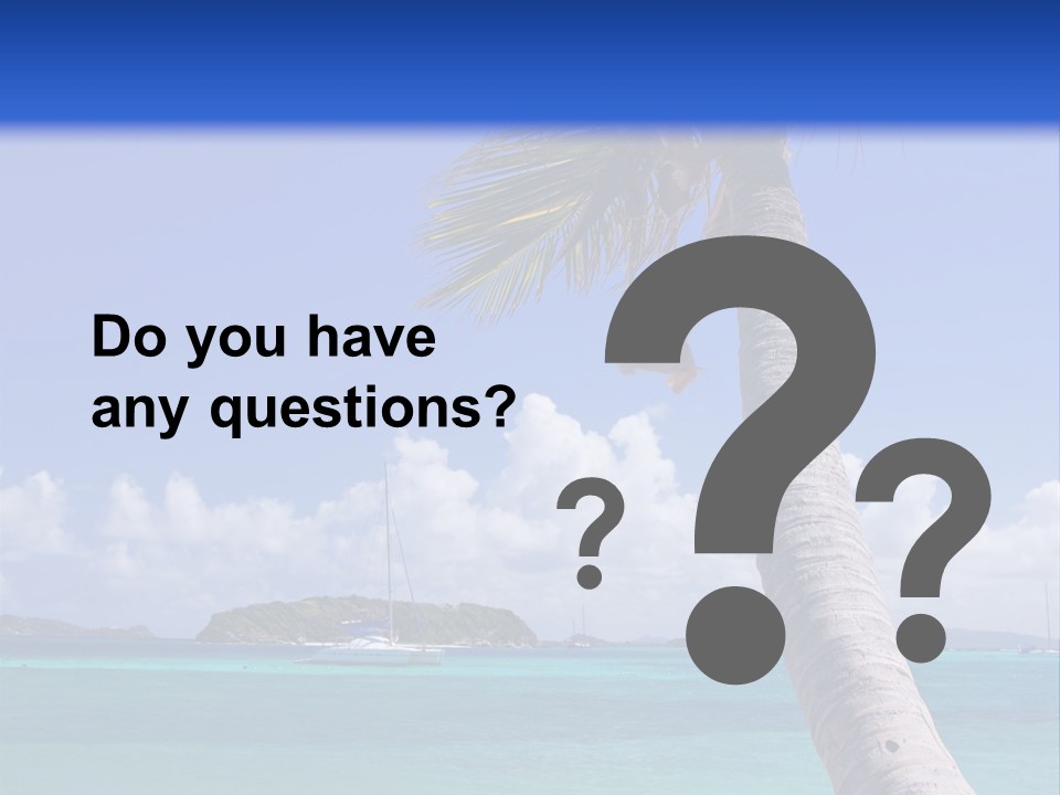 A Palm Tree Sitting On Top Of A Sandy Beach PowerPoint Template
