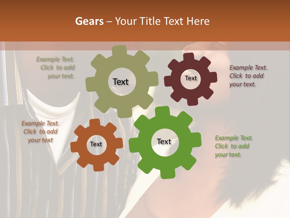 Pile Coins Isolated On White PowerPoint Template