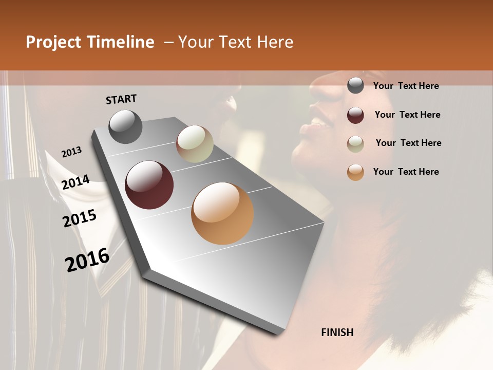 Pile Coins Isolated On White PowerPoint Template