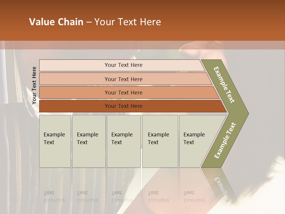 Pile Coins Isolated On White PowerPoint Template