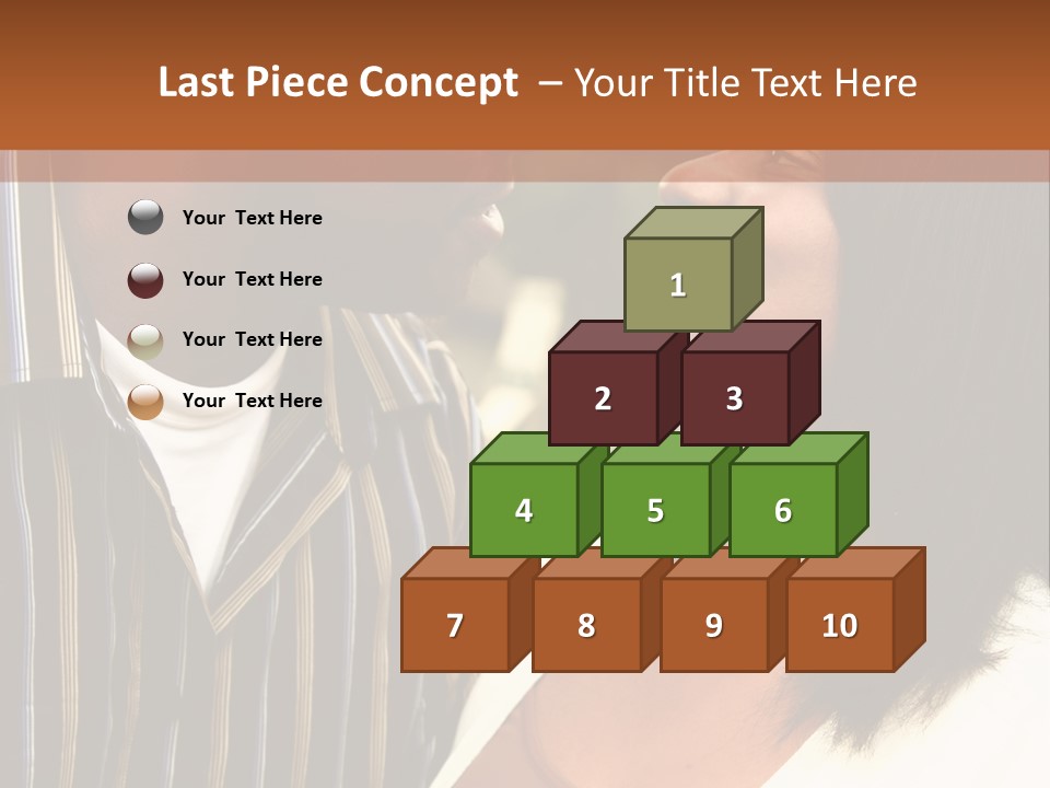 Pile Coins Isolated On White PowerPoint Template