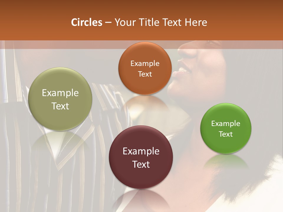 Pile Coins Isolated On White PowerPoint Template