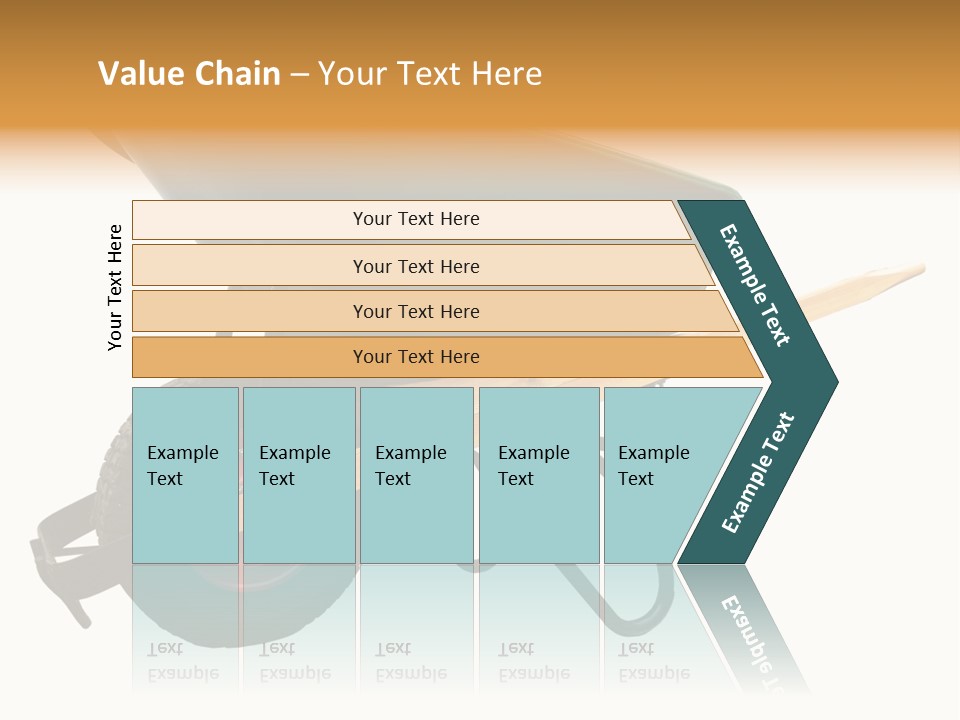 Isolated Wheelbarrow Gardening Tool On White Background PowerPoint Template