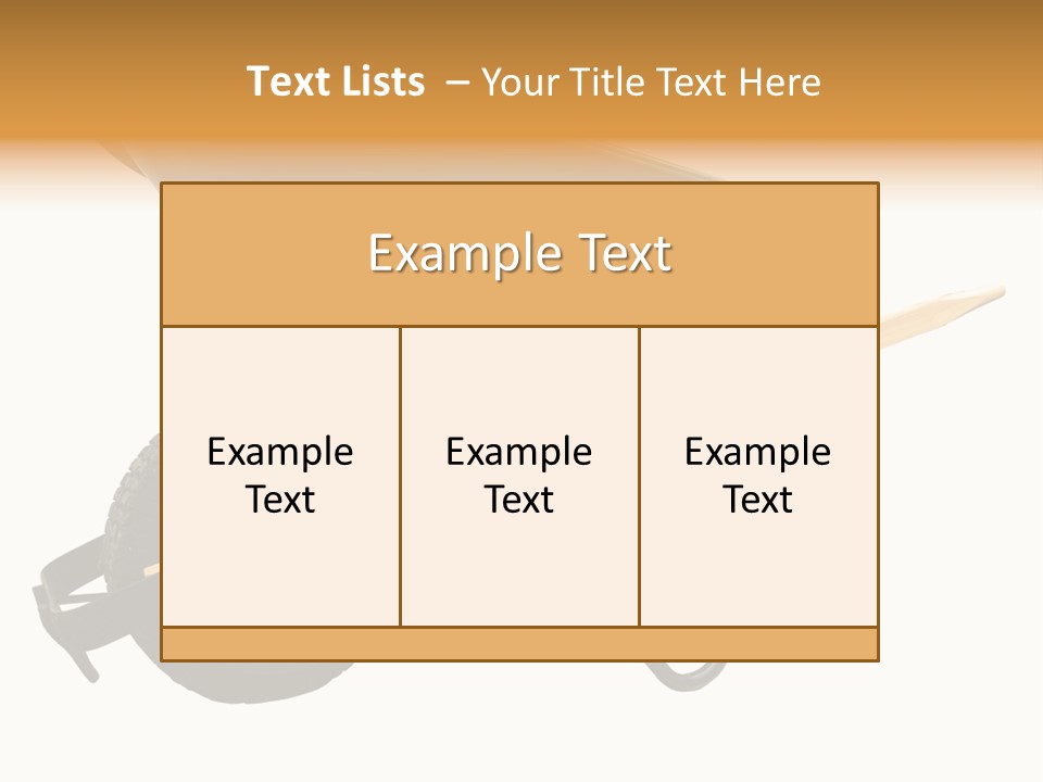 Isolated Wheelbarrow Gardening Tool On White Background PowerPoint Template